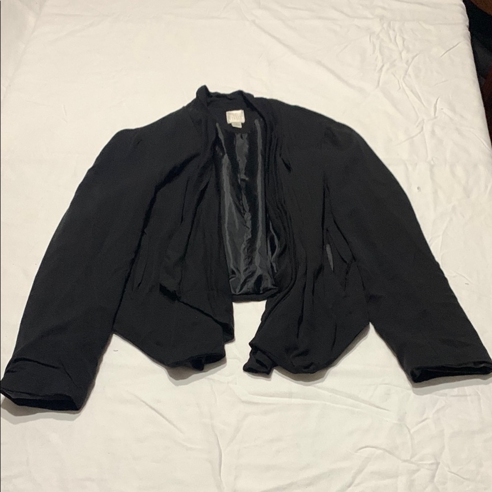 LC Lauren Conrad Black Blazer with Structured Shoulders
